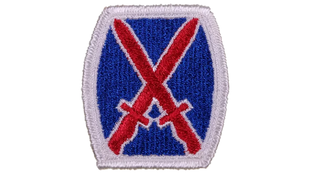 アメリカ陸軍 第10山岳師団 部隊章 10th Mountain Division insignia